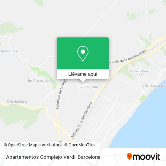Mapa Apartamentos Complejo Verdi