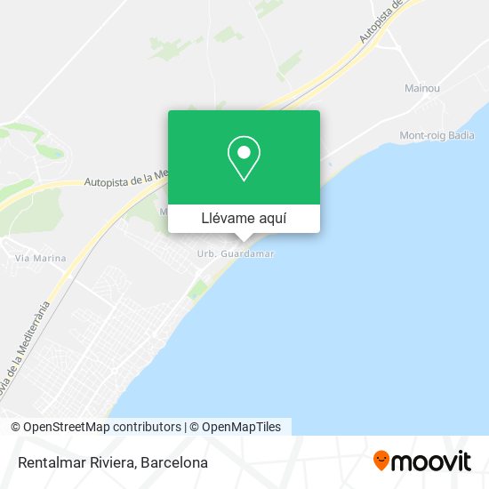 Mapa Rentalmar Riviera