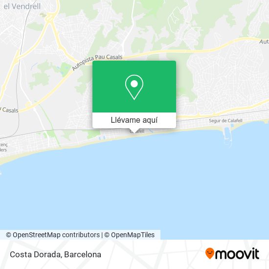 Mapa Costa Dorada