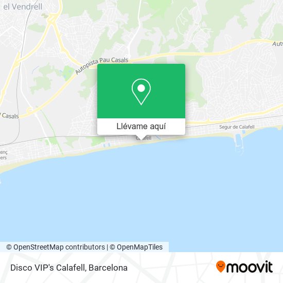 Mapa Disco VIP's Calafell
