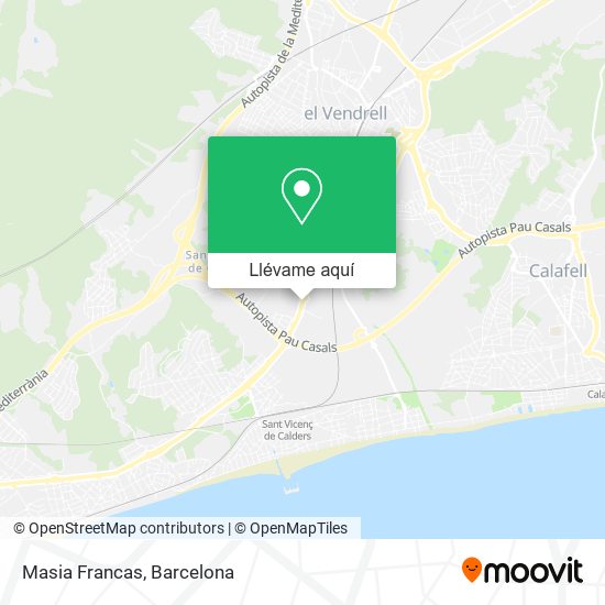Mapa Masia Francas