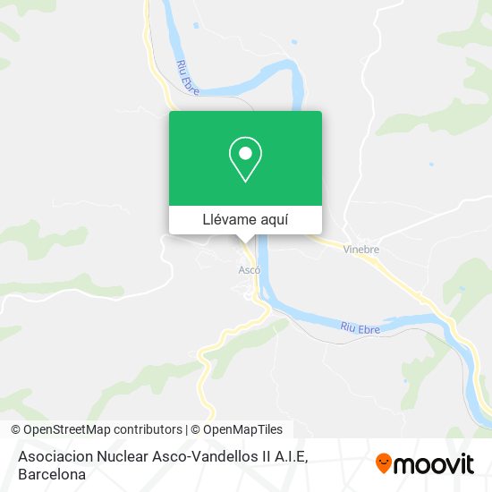 Mapa Asociacion Nuclear Asco-Vandellos II A.I.E