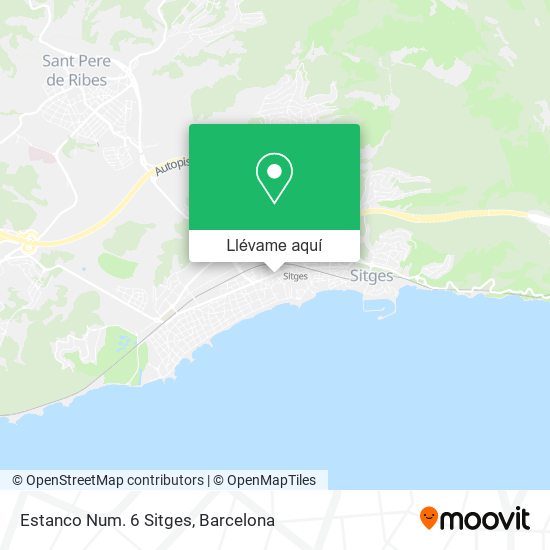 Mapa Estanco Num. 6 Sitges