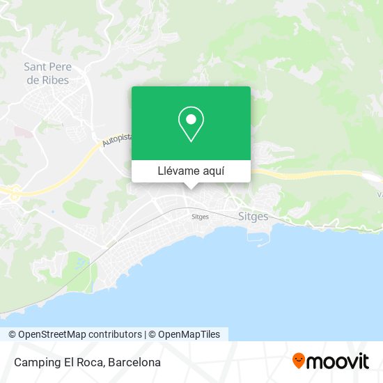 Mapa Camping El Roca