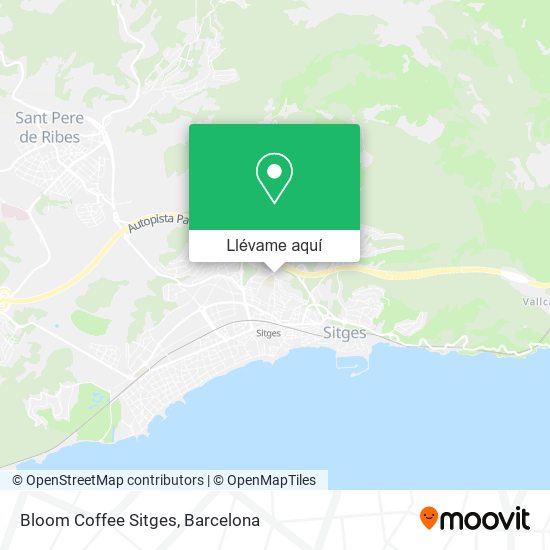 Mapa Bloom Coffee Sitges