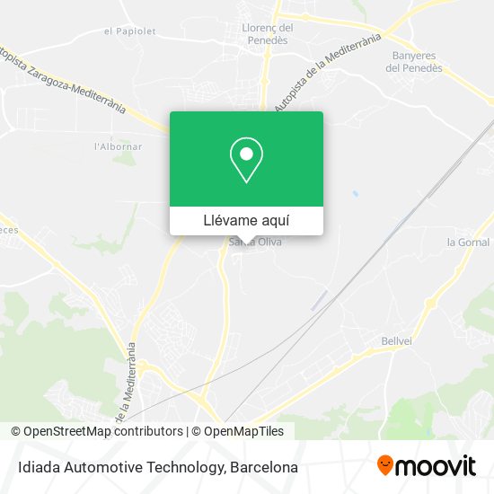 Mapa Idiada Automotive Technology