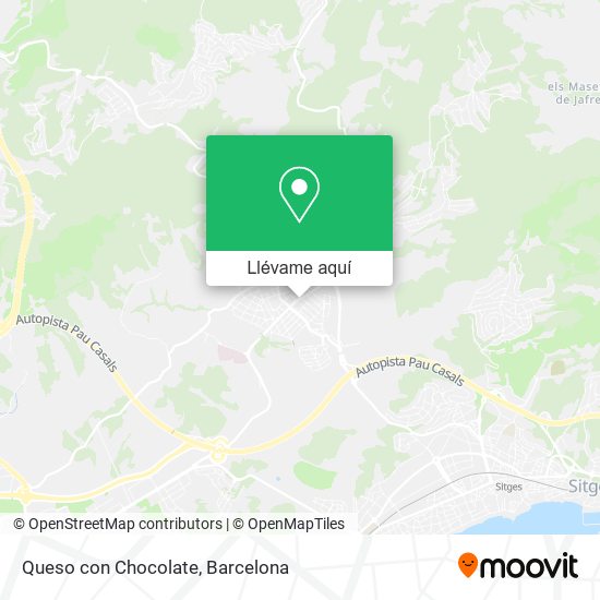 Mapa Queso con Chocolate