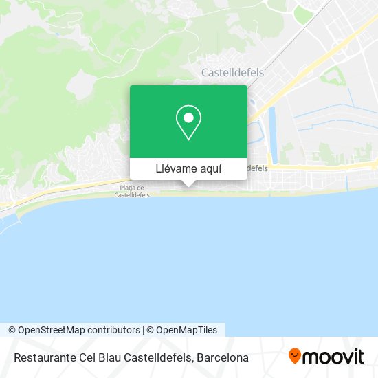 Mapa Restaurante Cel Blau Castelldefels