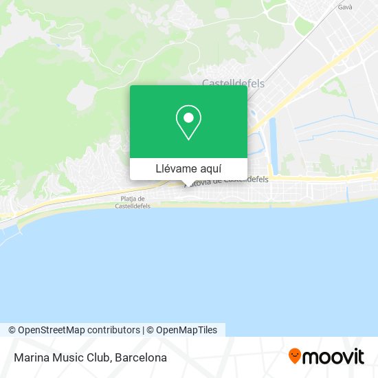 Mapa Marina Music Club