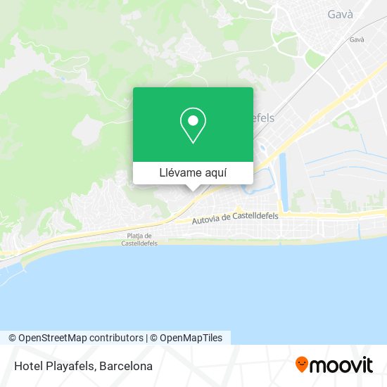 Mapa Hotel Playafels