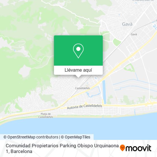 Mapa Comunidad Propietarios Parking Obispo Urquinaona 1