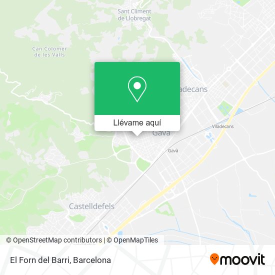 Mapa El Forn del Barri