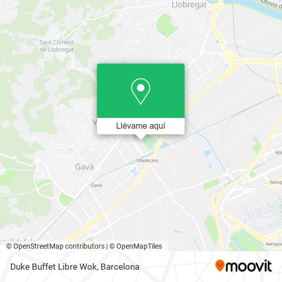 Mapa Duke Buffet Libre Wok