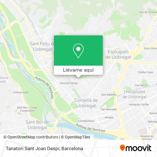Mapa Tanatori Sant Joan Despí
