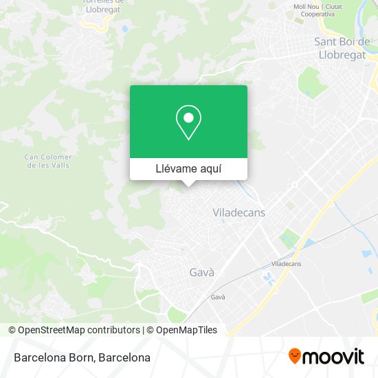 Mapa Barcelona Born