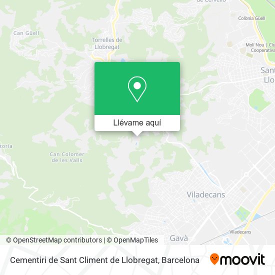 Mapa Cementiri de Sant Climent de Llobregat