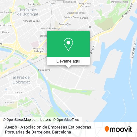 Mapa Aeepb - Asociacion de Empresas Estibadoras Portuarias de Barcelona