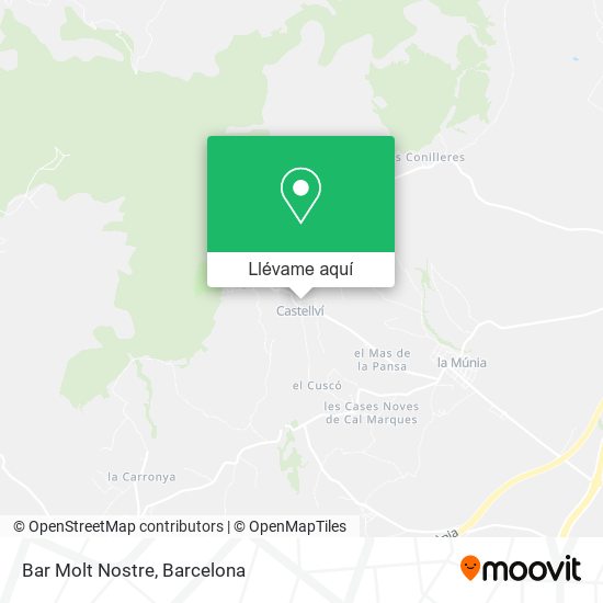 Mapa Bar Molt Nostre