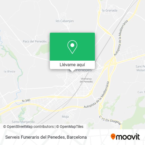 Mapa Serveis Funeraris del Penedes