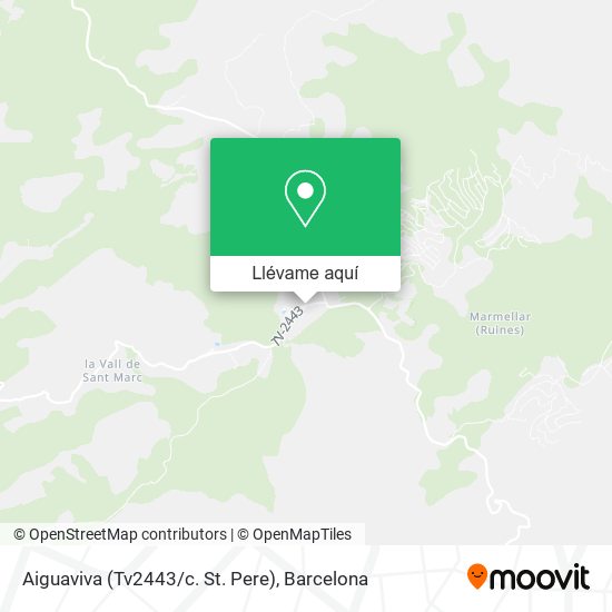 Mapa Aiguaviva (Tv2443/c. St. Pere)