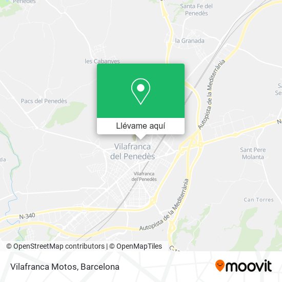Mapa Vilafranca Motos