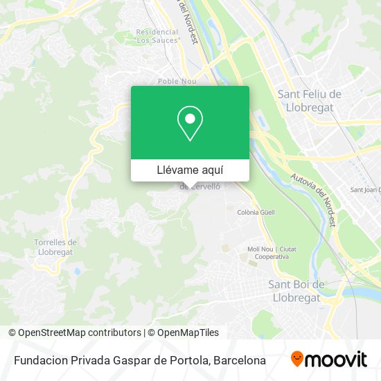 Mapa Fundacion Privada Gaspar de Portola