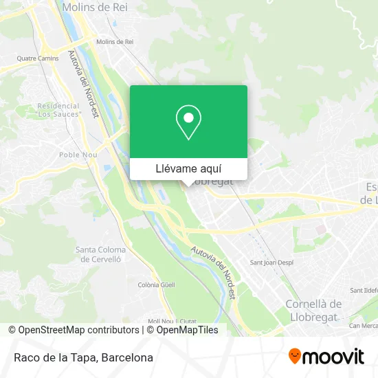 Mapa Raco de la Tapa