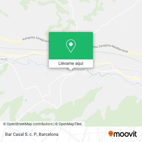 Mapa Bar Casal S. c. P.