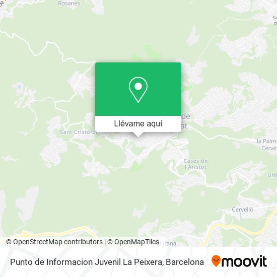 Mapa Punto de Informacion Juvenil La Peixera