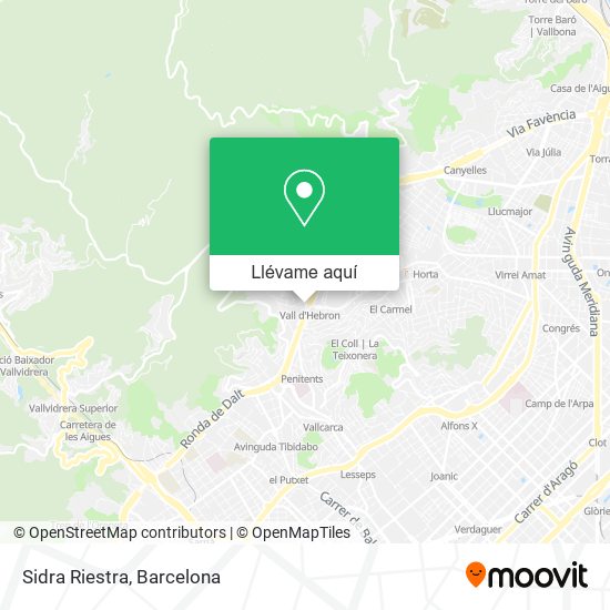 Mapa Sidra Riestra