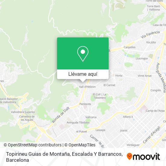 Mapa Topirineu Guias de Montaña, Escalada Y Barrancos