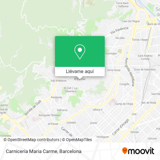 Mapa Carniceria Maria Carme