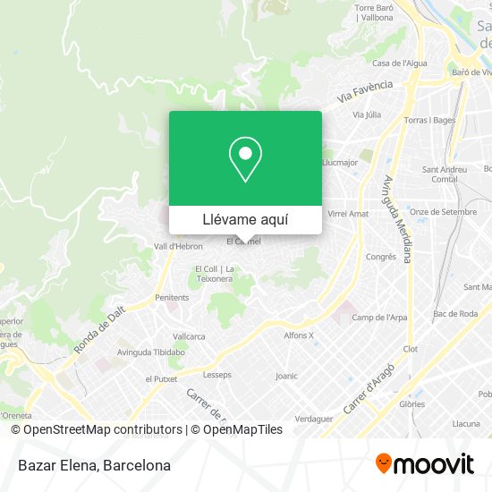 Mapa Bazar Elena