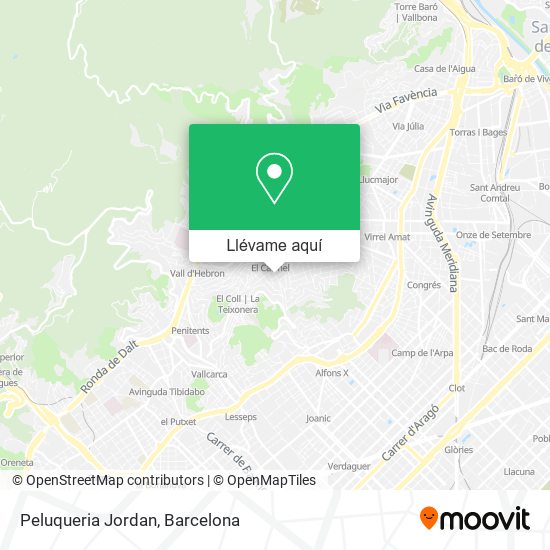 Mapa Peluqueria Jordan