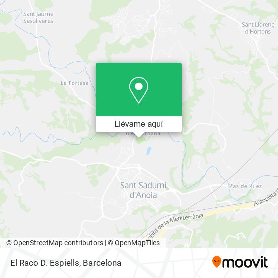 Mapa El Raco D. Espiells