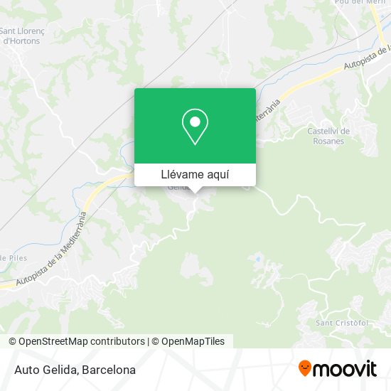 Mapa Auto Gelida