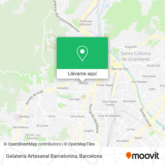 Mapa Gelateria Artesanal Barcelonina