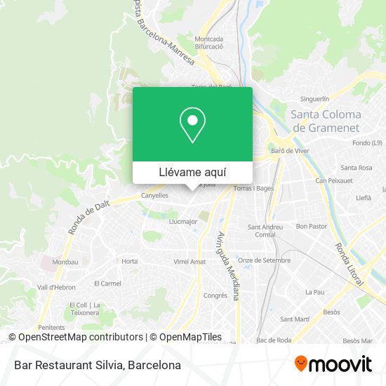 Mapa Bar Restaurant Silvia