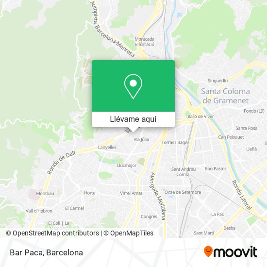 Mapa Bar Paca