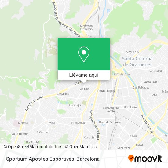 Mapa Sportium Apostes Esportives