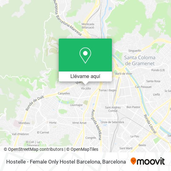 Mapa Hostelle - Female Only Hostel Barcelona
