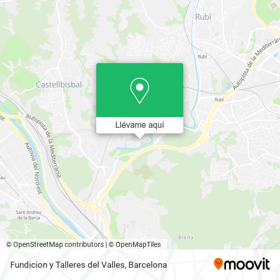 Mapa Fundicion y Talleres del Valles