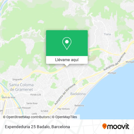Mapa Expendeduria 25 Badalo