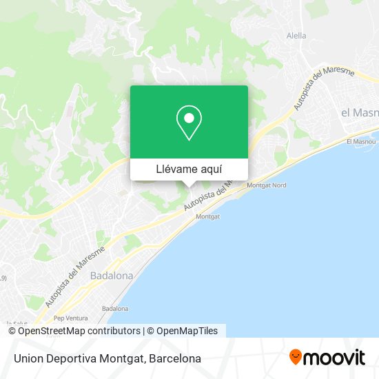 Mapa Union Deportiva Montgat