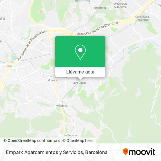 Mapa Empark Aparcamientos y Servicios