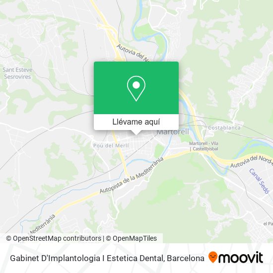Mapa Gabinet D'Implantologia I Estetica Dental