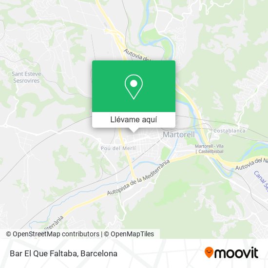 Mapa Bar El Que Faltaba