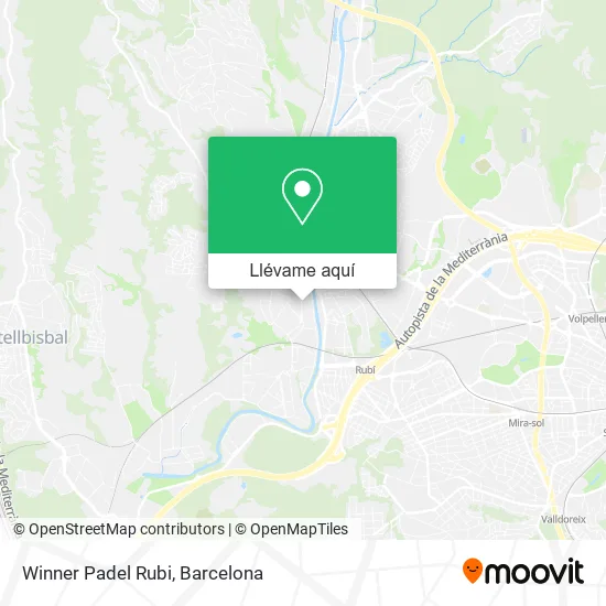 Mapa Winner Padel Rubi