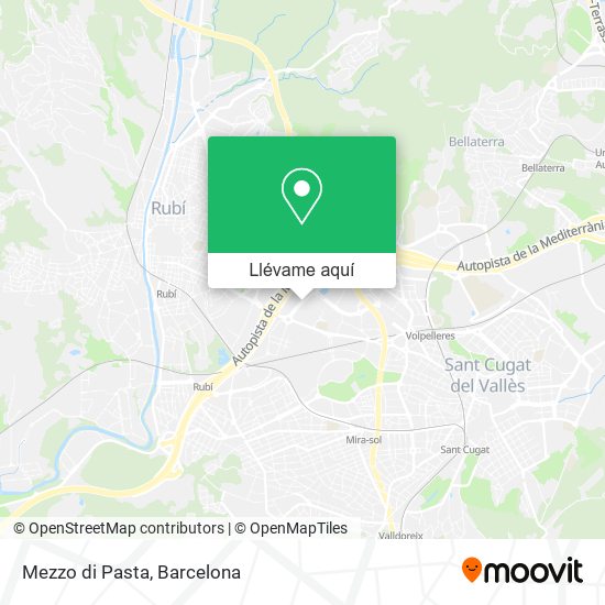 Mapa Mezzo di Pasta