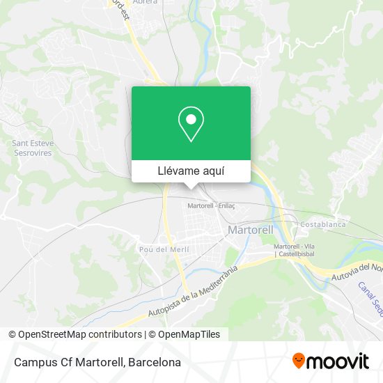 Mapa Campus Cf Martorell